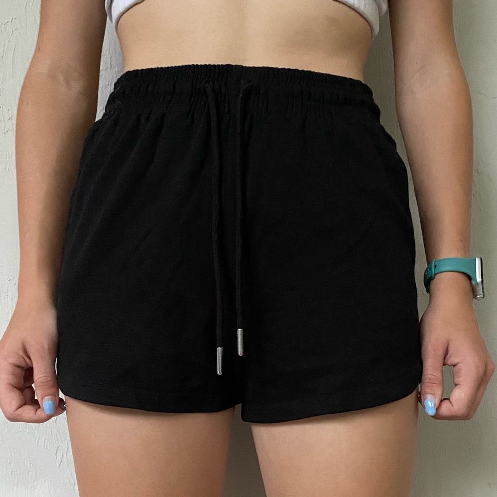 Black sweatshorts
